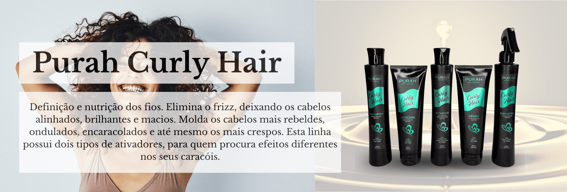 cabelos encaracolados