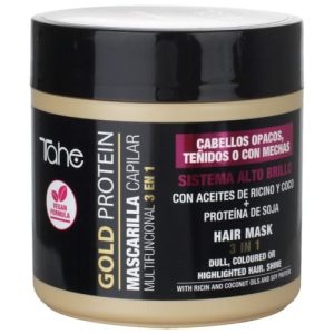 TAHE Gold Protein Máscara Cabelos Pintados e Brilho 400ml